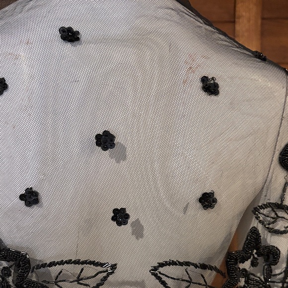 Source Unknown Black Floral Lace Bolero Shrug - Picture 3 of 5